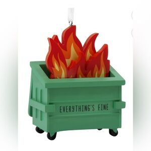 2024 Hallmark Dumpster Fire  Shoebox Ornament